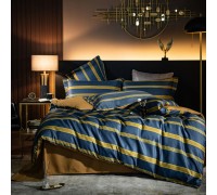 New style washed tencel four-piece European style light luxury 60s spring and summer cold silky quilt cover bedding set