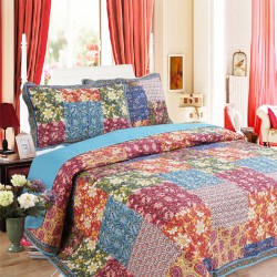 Hot selling products comfort bedspread Cotton printed quilt Stitching quilt